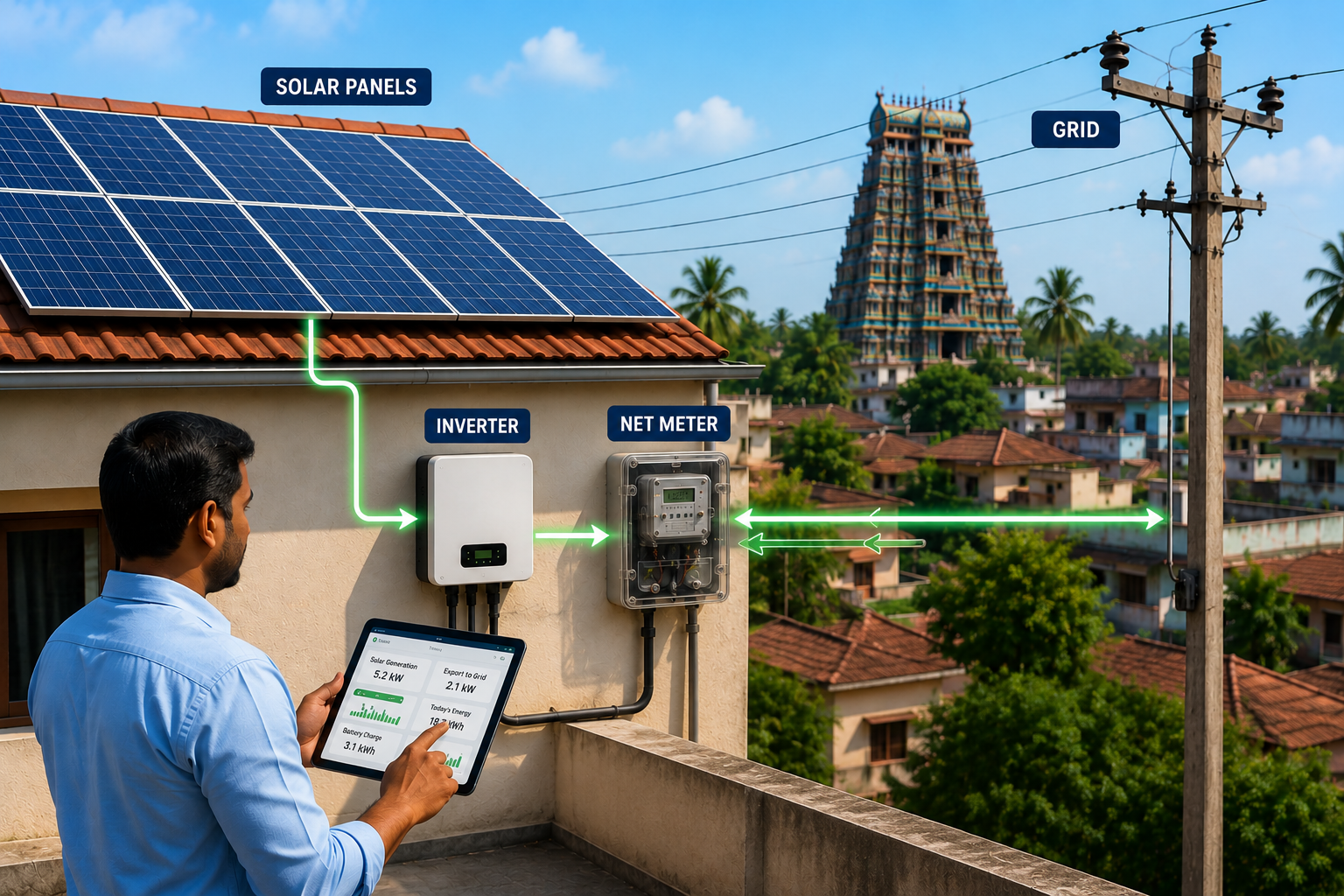 TANGEDCO Net Metering Application Step by Step Guide Madurai Tamil Nadu